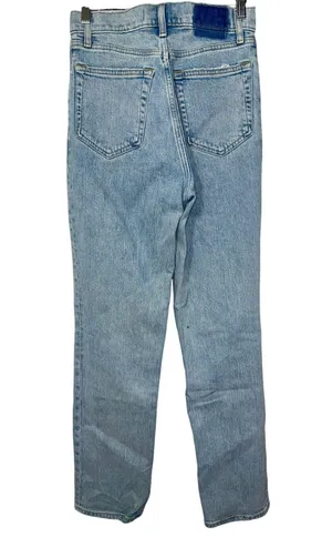 Abercrombie & Fitch The ’90s Straight Ultra High Rise Blue Denim Jeans Size 26 2 thumbnail 2