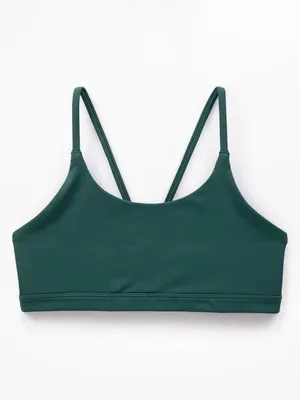 New Athleta M Transcend Scoop Sports Bra Pine Green Medium Cups A-C thumbnail 3