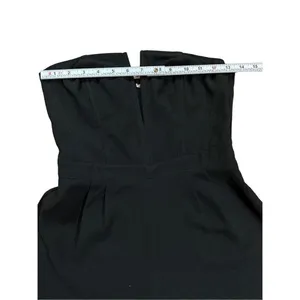 Silence‎ + Noise black deep v notch romper sz 0 thumbnail 4