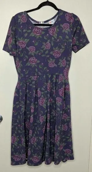 LuLaRoe Amelia Dress - Size L - GUC thumbnail 1
