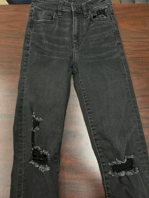 Black Super Hi-Rise Jeggings Next Level Stretch Size 000 Short thumbnail 2