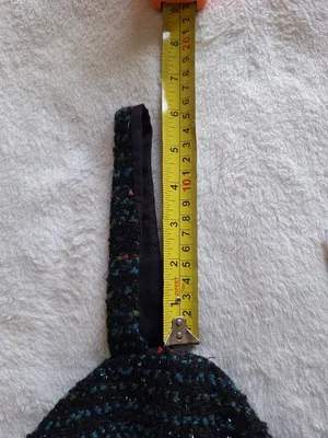 NWT Lovers and Friends Luz Tweed Mini Dress XS Black Blue Multi Belted Revolve thumbnail 12