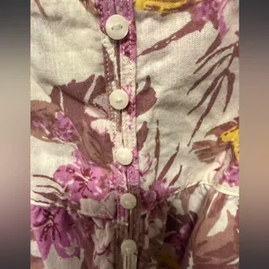 Sonoma Floral Banana Poplin Pajama Cami Tank Top Loungewear Tropical Coquette L thumbnail 11