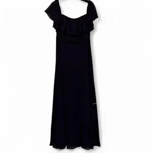 Blue Maxi Formal Dress 8 Ruffle Sleeve Off Shoulder HOCO Eveningwear Wedding thumbnail 2