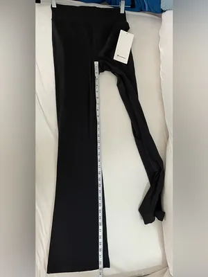 Lululemon NWT Groove Nulu High Rise Flared Pants Regular Leggings Black Size 6 thumbnail 7