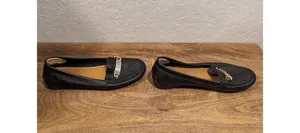 COACH WOMEN'S “OLIVE” Black PEBBLE GRAIN LEATHER LOAFER SHOE SZ 7 A7751 thumbnail 6