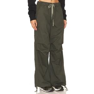 Superdown Army Green Cargo Pants Small Baggy Wide Leg Jogger Revolve $82 NEW thumbnail 3