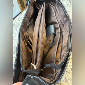 Black Laptop Shoulder Bag, 15.6" thumbnail 6