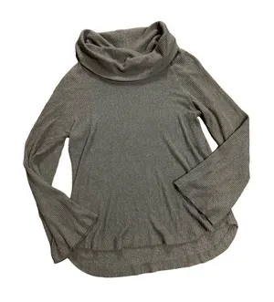 Anthropologie‎ Maeve Maurisa Cowlneck Thermal Sweater XS Olive green thumbnail 1