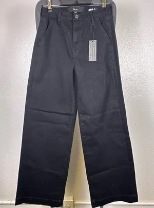 La Joie | Elegant Black‎ Wide Leg Jeans thumbnail 1