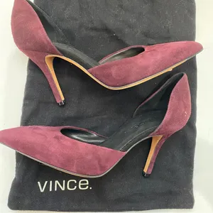 Vince Maroon leather heels thumbnail 8