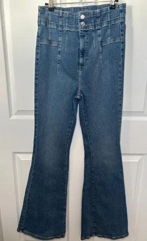 We The Free Free People Just Float On High Rise‎ Flare Jeans Wide Leg Denim 31 thumbnail 1