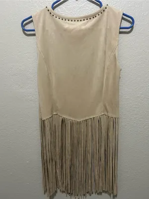 Idyllwind Monticello Fringe Faux Suede Studded Tank Size Small thumbnail 3
