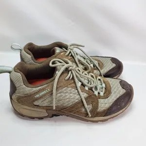 Merrell Shoes Womens 8.5 Chocolate Chip Egg Shell Hiking J123849C Brown‎ Fabric thumbnail 4
