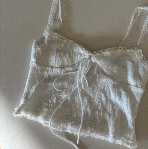Edikted Tank Top Lace White thumbnail 2