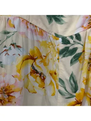 Old Navy XS Yellow Floral Cami Romper thumbnail 4
