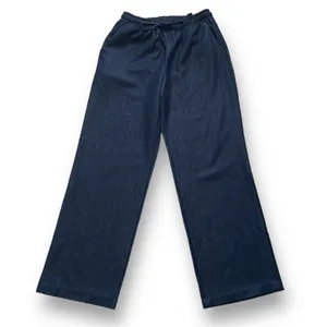 Glassworks London Dark Wash Denim Wide Leg High Rise Pants Drawstring‎ Waist thumbnail 2