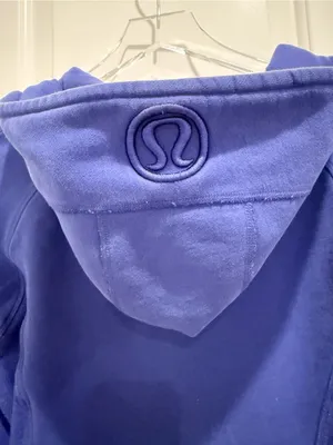 LULULEMON Scuba Hoodie Sweatshirt in Pigment Blue Full Zipper size‎ 10 thumbnail 5