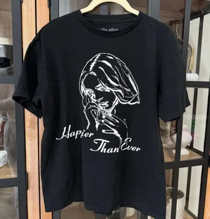 Billie Eilish Happier Than Ever 2021 concert tour merch tshirt graphic tee thumbnail 1