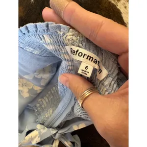 Reformation Ellora floral top Blue Floral Size 6‎ thumbnail 6