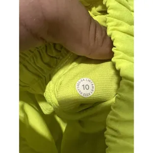 Lululemon Hotty Hot Short II *Long 4" Highlight Yellow Size 10 Athletic Yoga Run thumbnail 6