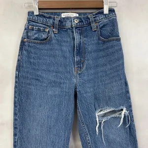 Abercrombie Fitch The 90s‎ Straight Jeans Women 25 0S Distressed Grunge Urban thumbnail 3