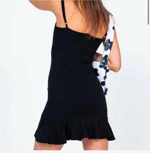 Kiribati Princess Polly Mini Dress Black Ruffle thumbnail 2