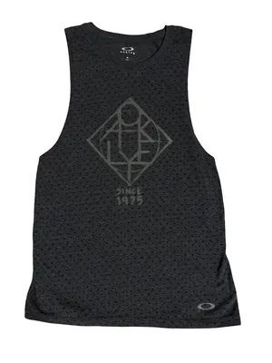 Oakley Black Mesh Graphic Tank Top thumbnail 1