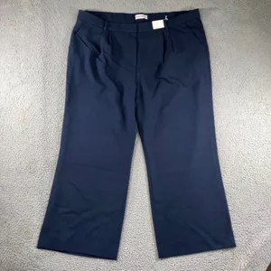 Abercrombie & Fitch Sloane Tailored Pant Women 37 Regular Navy Ultra High Wide‎ thumbnail 2