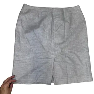 Ann Taylor Classic Neutral Textured Pencil Skirt Work Office Chic plus‎ size 14 thumbnail 2