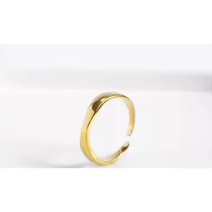 Boutique NEW 14k Yellow Gold Wave Ring | Gold‎ Plated Sterling Silver thumbnail 9