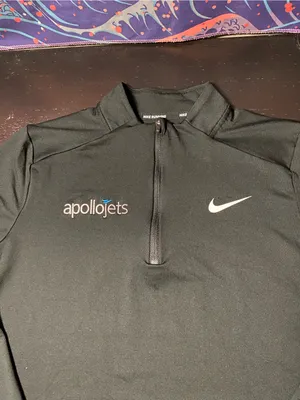 Nike Black Long-Sleeve Half-Zip Rash Guard thumbnail 2