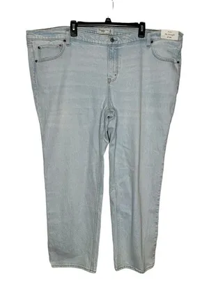 Abercrombie & Fitch Women‎ Jeans The Straight Leg High-Rise Stretch Denim 37/24R thumbnail 1