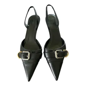 Givenchy Voyou Leather Slingback Pump Size 40 USA 10 thumbnail 3
