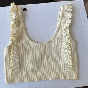 ZARA Seamless Ruffle Crop Top thumbnail 3