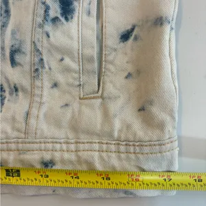 FREE People Rumors Denim Jacket in Jones Tie Dye Blue‎ Size Small EEUC 0436 thumbnail 13