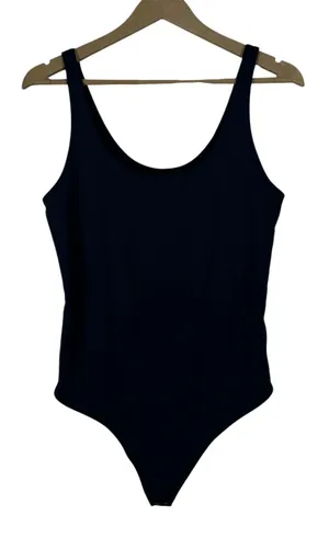 Abercrombie & Fitch Soft A&F Collection Solid Bodycon Black Minimalist Size L thumbnail 1