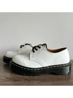 DR. MARTENS 1461 Bex Off White Unisex Oxford Shoe Size 6 or 5 #892 thumbnail 3