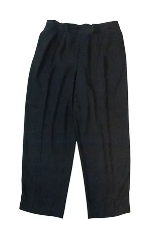 Vintage Maggie Barnes Dress Pants 20W Black Pleated Wide Leg‎ Trousers thumbnail 1