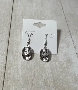 Cowboy Hat Earrings Handmade  thumbnail 2