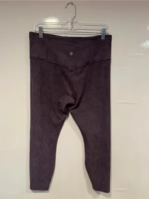 Athleta High-Waist Mineral Wash Leggings - Dark Plum thumbnail 3