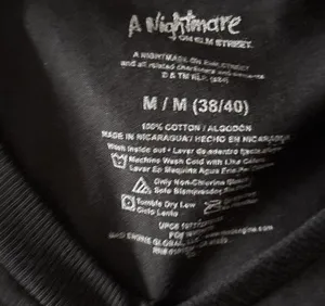 Nightmare on elm street shirt Black Size M thumbnail 2