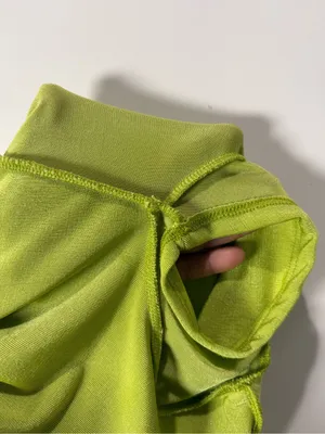 Lulu's Lime Green Twist-Knot Cowl Crop Top thumbnail 5