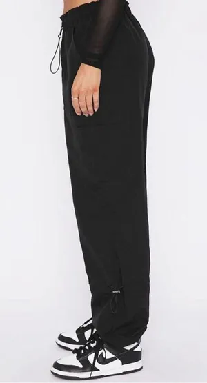 NEW Baggy Cargo Pants y2k Parachute Pants Wide Leg 2X thumbnail 6