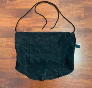 SheIn Black backless tie top thumbnail 1
