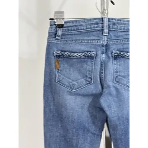 Paige Premium Denim Lou Lou Flare Jeans Light Blue Low Rise Women’s Size 24 thumbnail 7