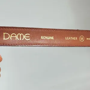 Vintage 80’s Dame Brown Leather Belt thumbnail 2