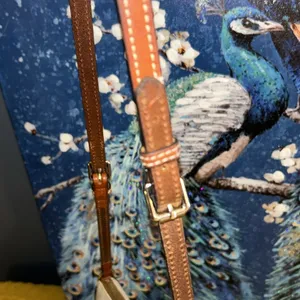 Dooney & Bourke Vintage Beige Pebbled Leather Crossbody thumbnail 5