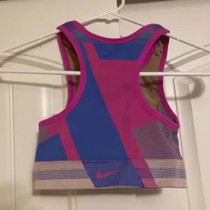 Nike Purple and Pink Colorblock Sports Bra XS Xtra Small Dri Fit Racerback thumbnail 2