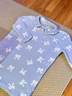 Fuzzy Night Gown /sleepwear Blue thumbnail 1